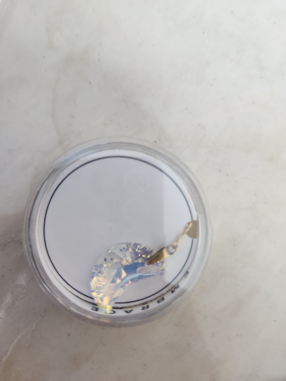 Swarovski Alex And ANI Crystal Moon Icicle Pendant Packaging with Barcode